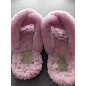 UGG Scuffita Women's Size 8 Pink Sheepskin Cross Strap Slide Slippers 1123572